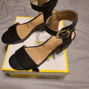 Liz Claiborne womens black sandals size 7.5